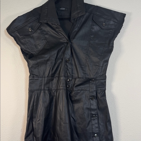 AKIRA Elegant Black Chelsea button side maxi dress size 1X - Picture 7 of 10